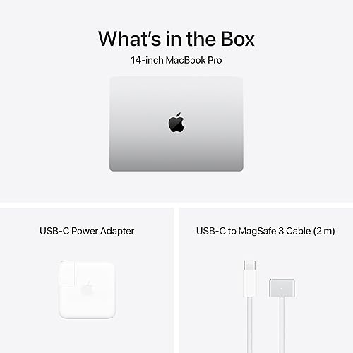 APPLE 2024 MACBOOK PRO 14.2 M4 PRO 12-CORE CPU 16-CORE GPU 24GB RAM 512GB SSD SILVER APPLECARE