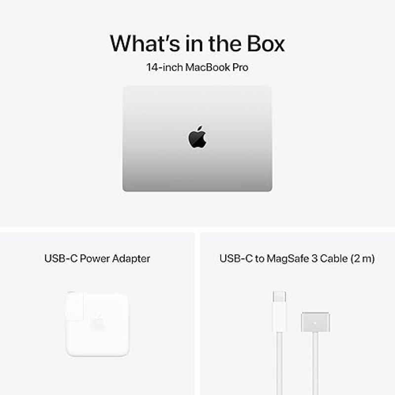 APPLE 2024 MACBOOK PRO 14 M4 PRO 14-CORE CPU 20-CORE GPU 24GB RAM 512GB SSD SILVER APPLECARE
