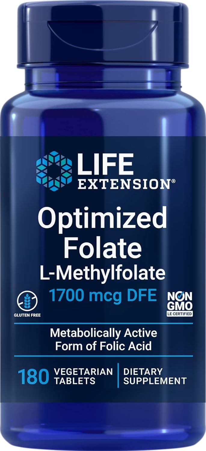 LIFE EXTENSION OPTIMIZED FOLATE - 180 TABLET