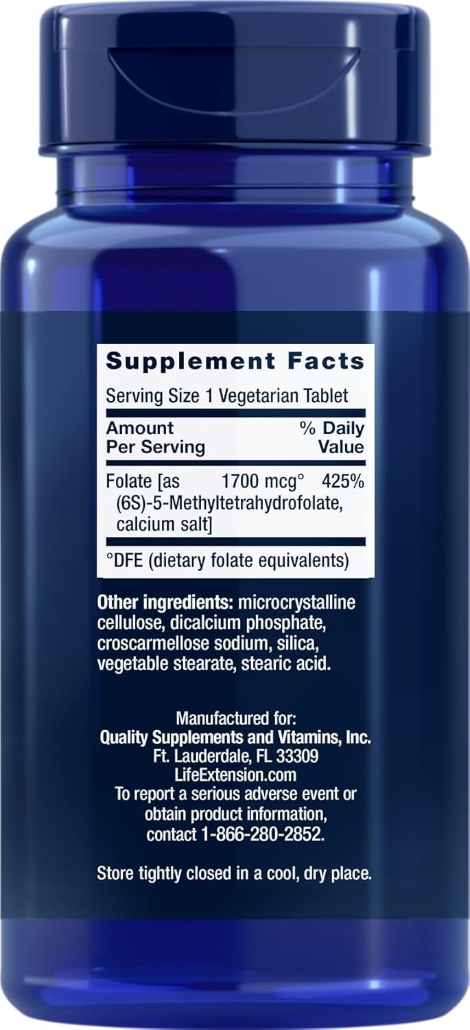 LIFE EXTENSION OPTIMIZED FOLATE - 180 TABLET