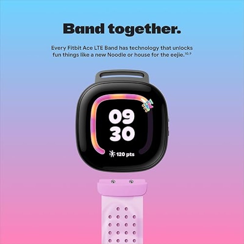 FITBIT GOOGLE ACE LTE KIDS SMARTWATCH WITH CALL, GPS, ACTIVITY GAMES SPICY MOOVIN COLOR