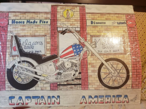 HARLEY DAVIDSON CAPTAIN AMERICA ARTWORK BY BRYANT 2023
