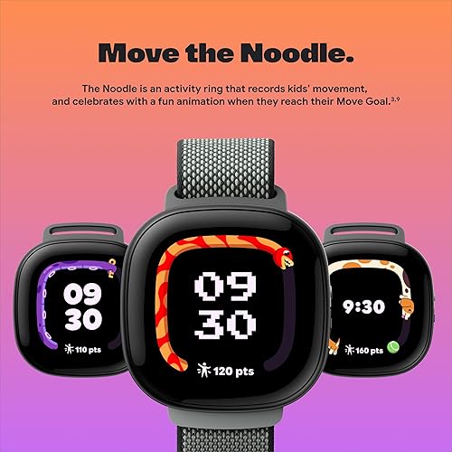 FITBIT ACE LTE KIDS SMARTWATCH - GPS, CALLS, MESSAGES, GAMES - SPICY MOOVIN - DATA PLAN REQ