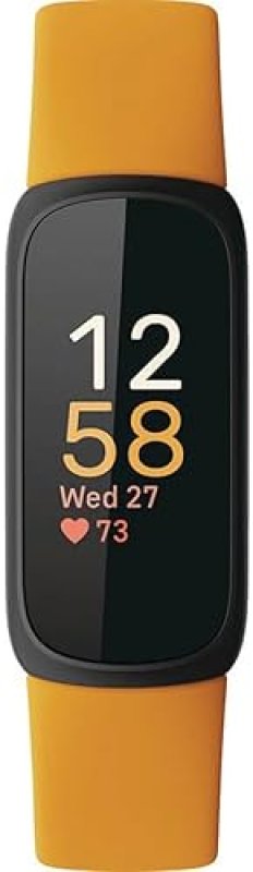 FITBIT INSPIRE 3 FITNESS TRACKER, STRESS SLEEP MONITORING, 24 7 HEART RATE, MORNING GLOW BLACK