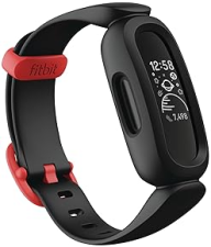 FITBIT ACE 3 KIDS ACTIVITY TRACKER, AGES 6 , ONE SIZE, BLACK RACER RED FITNESS WATCH FOR CHILDREN
