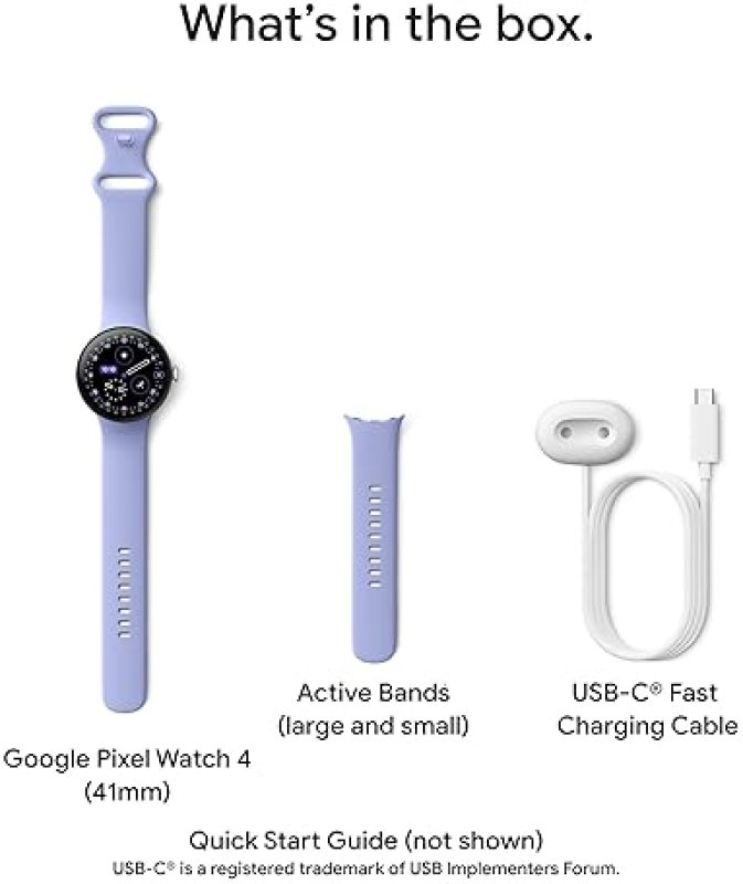 FITBIT GOOGLE PIXEL WATCH 4 LTE 41MM ANDROID SMARTWATCH WITH AI, HEART RATE, SLEEP FITNESS TRACKING