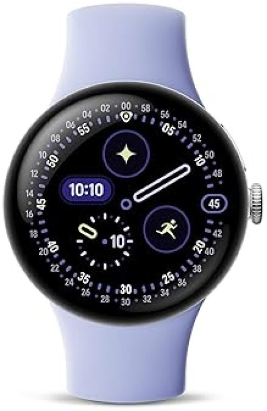FITBIT GOOGLE PIXEL WATCH 4 41MM ANDROID SMARTWATCH, HEART RATE SLEEP TRACKING, 30H BATTERY, WIFI, SILVER