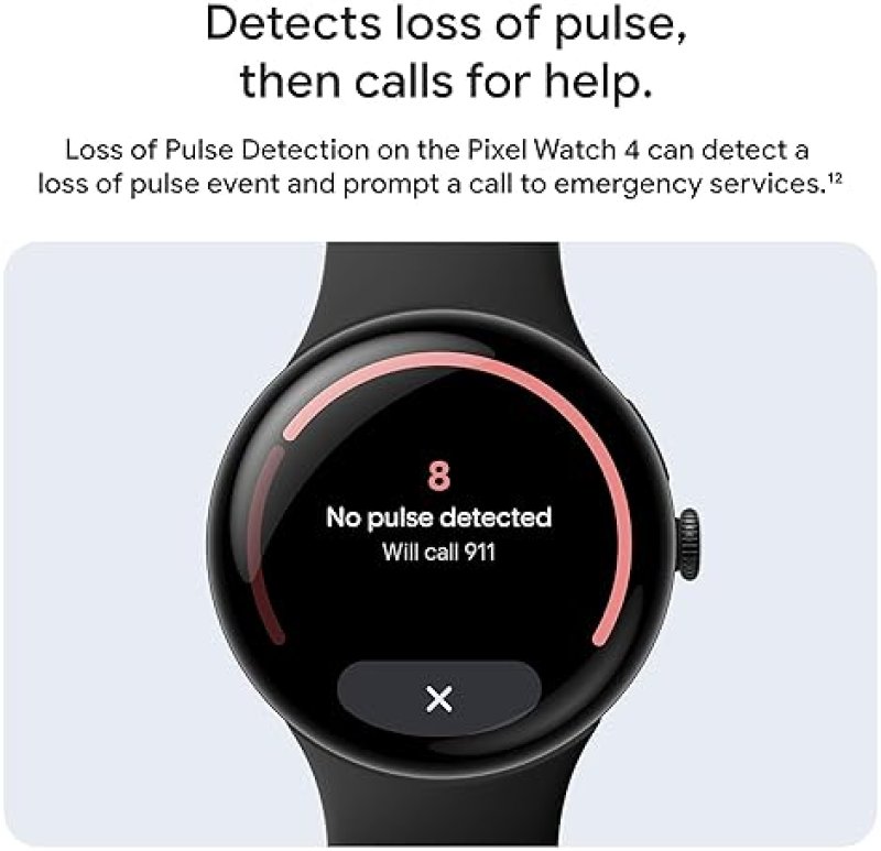 FITBIT GOOGLE PIXEL WATCH 4 LTE 45MM ANDROID SMARTWATCH WITH HEART RATE, SLEEP FITNESS TRACKING, 40H BATTER