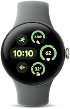 FITBIT GOOGLE PIXEL WATCH 3 2024 41MM WI-FI SMARTWATCH HEART RATE, FITNESS, GOLD CASE, HAZEL BAND