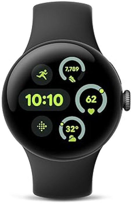 FITBIT GOOGLE PIXEL WATCH 3 2024, 41MM ANDROID SMARTWATCH, HEART RATE, FITNESS, 24H BATTERY, OBSIDIAN