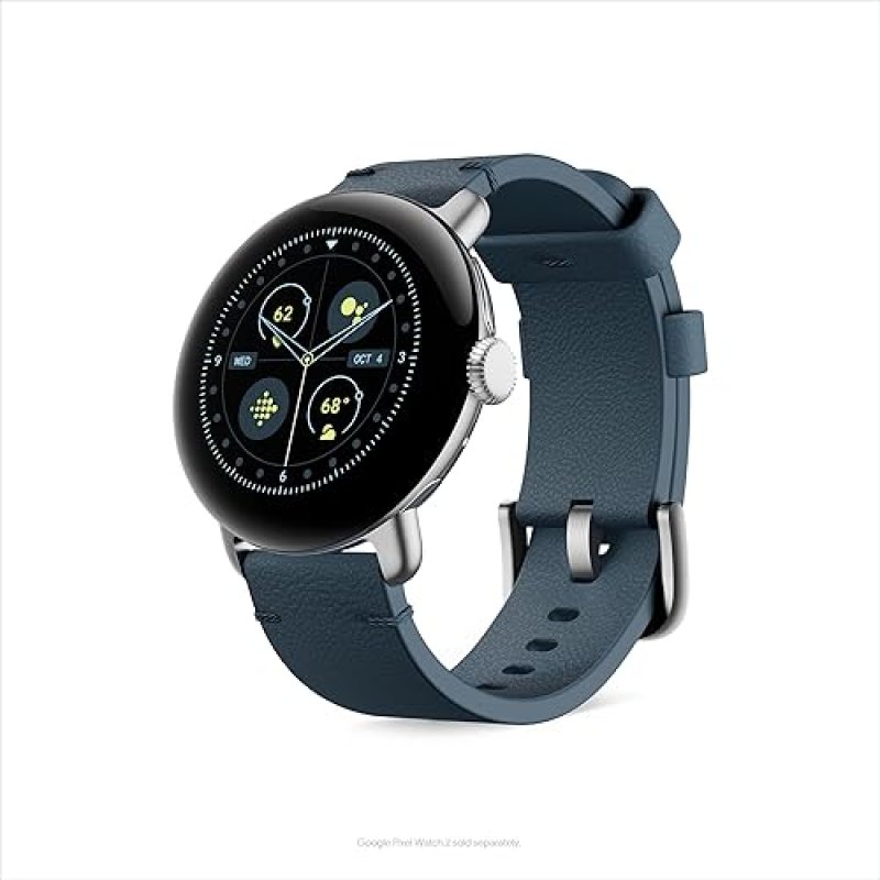 FITBIT GOOGLE PIXEL WATCH CRAFTED LEATHER BAND, MOONDUST, SMALL PREMIUM REPLACEMENT STRAP ACCESSORY