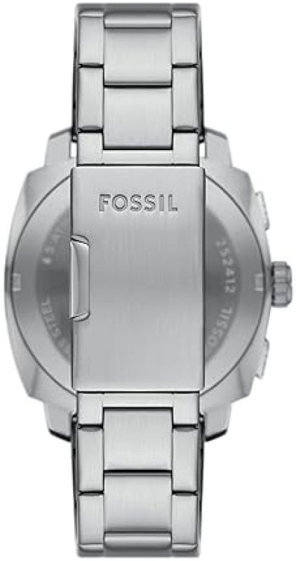FOSSIL MENS MACHINE CHRONOGRAPH WATCH, STAINLESS STEEL, WATER RESISTANT, MODERN MENS WRISTWATCH