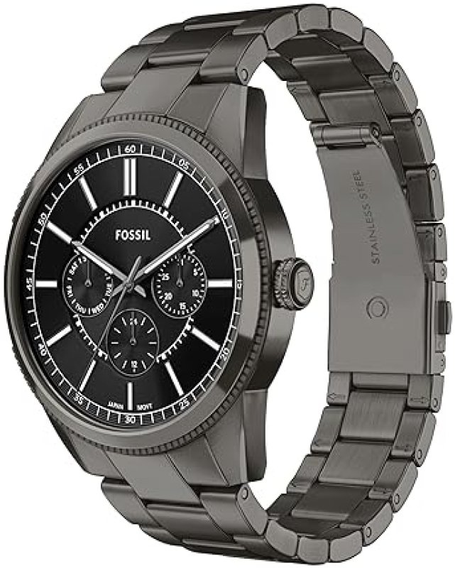 FOSSIL MENS PEARSON MULTIFUNCTION STAINLESS STEEL WATCH, CHRONOGRAPH, WATER RESISTANT