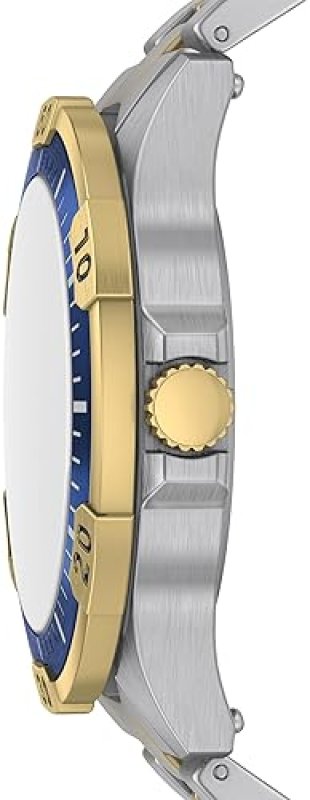 FOSSIL GARRETT MEN S TWO-TONE STAINLESS STEEL MULTIFUNCTION WATCH CLASSIC ANALOG WRISTWATCH