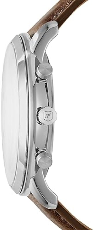 FOSSIL MEN S NEUTRA CHRONOGRAPH WATCH QUARTZ MOVEMENT, STAINLESS STEEL LEATHER STRAP