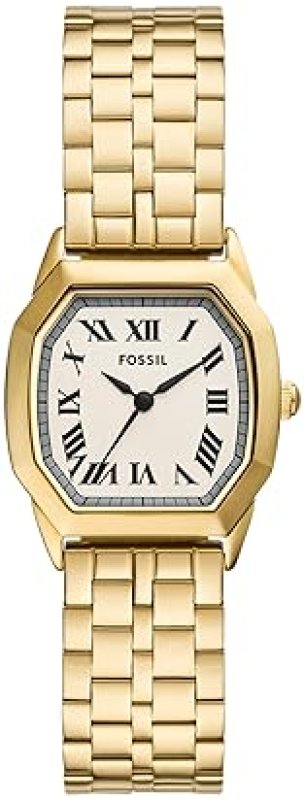FOSSIL HARLOW WOMENS STAINLESS STEEL BRACELET WATCH, THREE-HAND ANALOG, ELEGANT LADIES TIMEPIECE