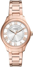 FOSSIL WOMENS GILMORE THREE-HAND DATE WATCH ELEGANT STAINLESS STEEL LADIES WRISTWATCH