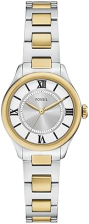 FOSSIL GILMORE WOMENS WATCH THREE-HAND ANALOG WITH DATE DISPLAY, STAINLESS STEEL