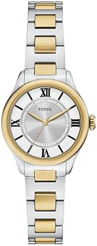FOSSIL GILMORE WOMENS WATCH THREE-HAND ANALOG WITH DATE DISPLAY, STAINLESS STEEL