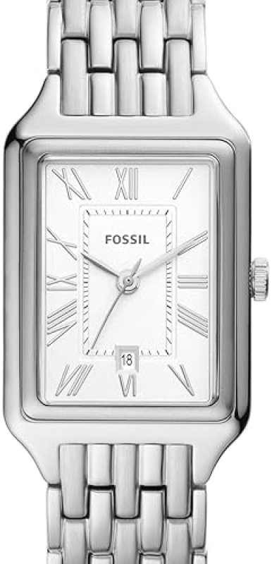 FOSSIL RAQUEL WOMENS QUARTZ WATCH, STAINLESS STEEL, THREE-HAND ANALOG WRISTWATCH