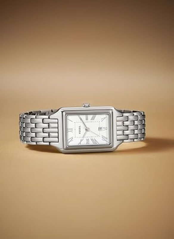 FOSSIL RAQUEL WOMENS QUARTZ WATCH, STAINLESS STEEL, THREE-HAND ANALOG WRISTWATCH
