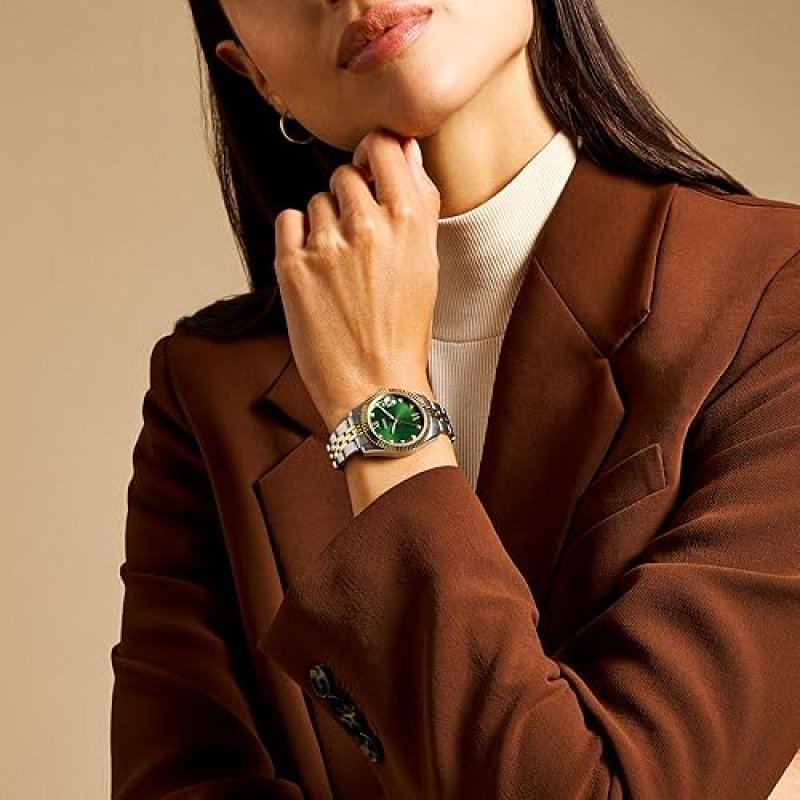 FOSSIL SCARLETTE MINI WOMENS QUARTZ WATCH, STAINLESS STEEL, THREE-HAND ANALOG WRISTWATCH