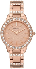 FOSSIL WOMENS JESSE QUARTZ WATCH, STAINLESS STEEL BRACELET, THREE-HAND ANALOG WRISTWATCH