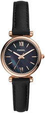 FOSSIL CARLIE WOMENS STAINLESS STEEL QUARTZ WATCH ELEGANT THREE-HAND ANALOG WRISTWATCH