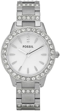 FOSSIL JESSE WOMENS QUARTZ WATCH, STAINLESS STEEL, THREE-HAND ANALOG WRISTWATCH