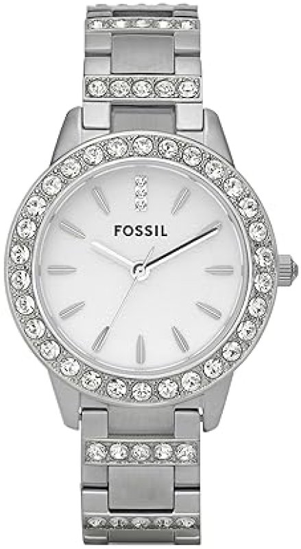 FOSSIL JESSE WOMENS QUARTZ WATCH, STAINLESS STEEL, THREE-HAND ANALOG WRISTWATCH