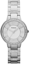 FOSSIL VIRGINIA WOMENS QUARTZ STAINLESS STEEL WATCH ELEGANT THREE-HAND ANALOG WRISTWATCH