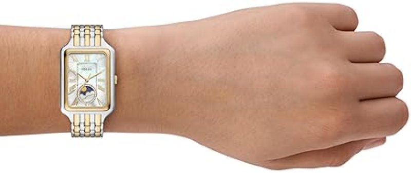 FOSSIL RAQUEL WOMENS QUARTZ STAINLESS STEEL WATCH ELEGANT THREE-HAND ANALOG TIMEPIECE