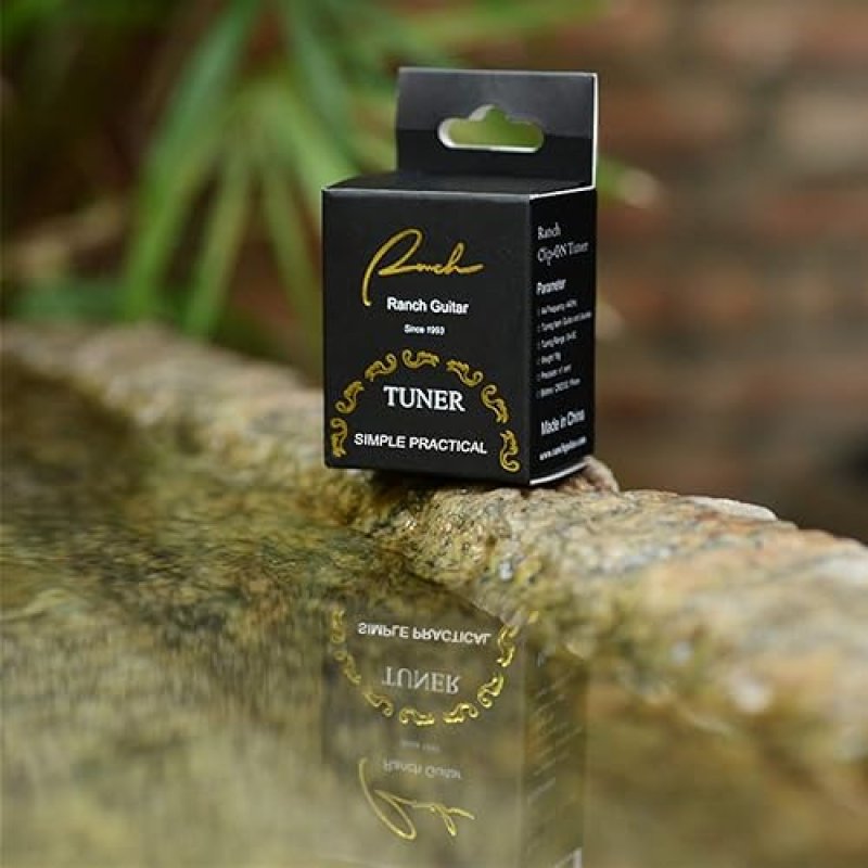 RANCH CLIP-ON GUITAR TUNER, PROFESSIONAL FOR ACOUSTIC ELECTRIC GUITAR, UKULELE, VIOLIN, BASS, BANJO,