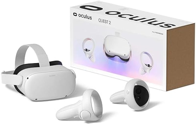 OCULUS QUEST 2 VR HEADSET 128GB HOLIDAY BUNDLE ALL-IN-ONE VIRTUAL REALITY SET, WHITE