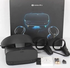 OCULUS RIFT S PC VR GAMING HEADSET WITH TOUCH CONTROLLERS, 3D AUDIO, ADJUSTABLE FIT 3FT USB CABLE