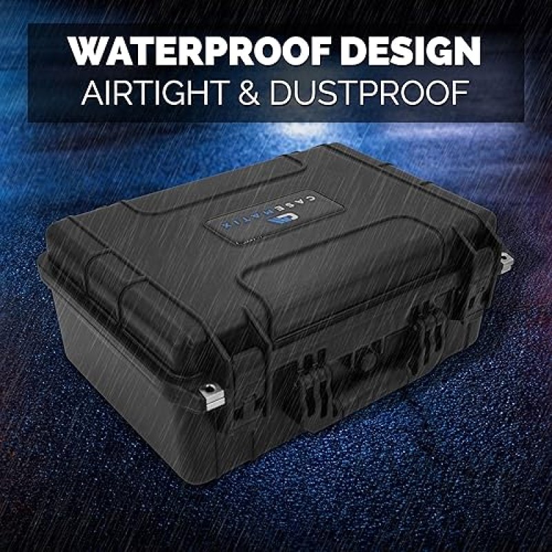 CASEMATIX HARD TRAVEL CASE FOR PS5 SLIM DIGITAL EDITION WATERPROOF SHELL WITH CUSTOM FOAM INSERT