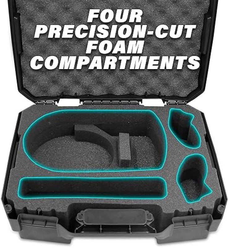 CASEMATIX TRAVEL CASE FOR META QUEST 3 3S ELITE STRAP BUNDLE IMPACT RESISTANT VR HEADSET CASE