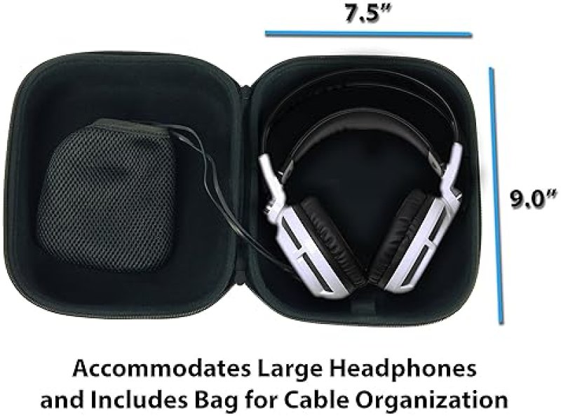 CASEMATIX GAMING HEADPHONE CASE FOR RAZER KRAKEN X, CHROMA, MAN O WAR, TIAMAT PROTECTIVE CASE ONLY