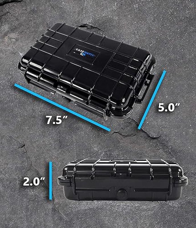 CASEMATIX GRADED CARD STORAGE BOX FOR PSA BGS SLABS WATERPROOF, AIRTIGHT SPORTS TRADING CARD CASE