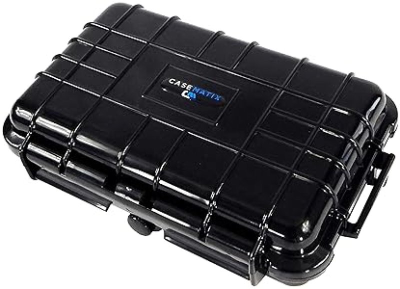 CASEMATIX GRADED CARD STORAGE BOX FOR PSA BGS SLABS WATERPROOF, AIRTIGHT SPORTS TRADING CARD CASE