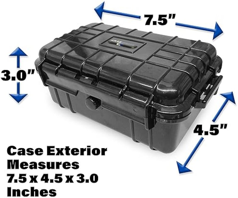 CASEMATIX WATERPROOF GRADED CARD CASE FOR 6 BGS, 8 PSA, FGS SPORTS TRADING CARDS WITH FOAM INSERTS