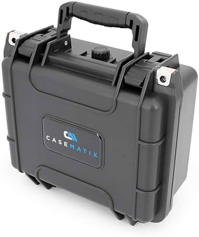 CASEMATIX GRADED CARD STORAGE BOX FOR 22 BGS, 35 FGS, 29 PSA OR 100 TOP LOADERS, WATERPROOF, CUSTOM FOAM