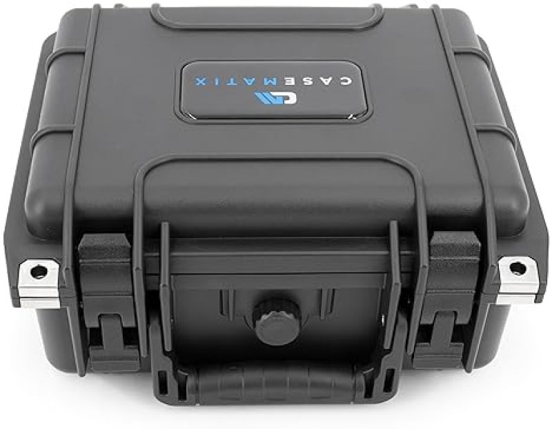 CASEMATIX GRADED CARD STORAGE BOX FOR 22 BGS, 35 FGS, 29 PSA OR 100 TOP LOADERS, WATERPROOF, CUSTOM FOAM
