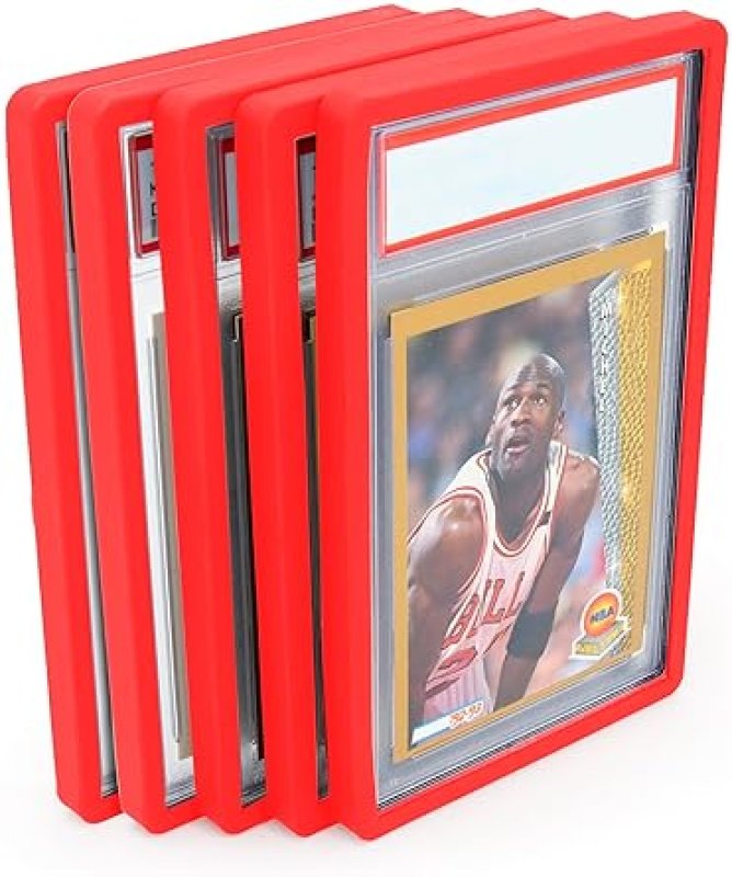 CASEMATIX 5-PACK PSA SLAB BUMPER GUARDS FOR YUGIOH, MTG, POKéMON SPORTS GRADED CARD PROTECTION