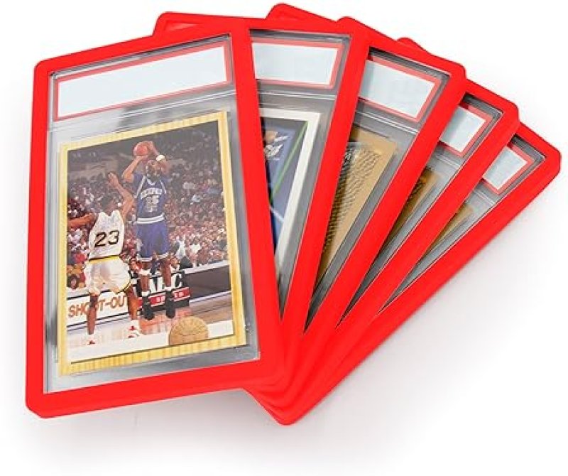 CASEMATIX 5-PACK PSA SLAB BUMPER GUARDS FOR YUGIOH, MTG, POKéMON SPORTS GRADED CARD PROTECTION