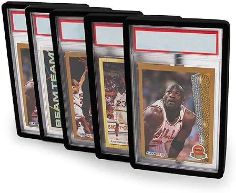 CASEMATIX GRADED CARD CASE WITH BUMPER GUARDS FOR PSA POKEMON, YUGIOH, MTG 5 SLEEVES INCLUDED