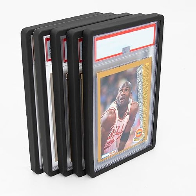 CASEMATIX GRADED CARD CASE WITH BUMPER GUARDS FOR PSA POKEMON, YUGIOH, MTG 5 SLEEVES INCLUDED