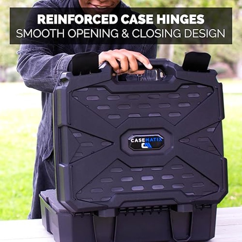 CASEMATIX TRADING CARD STORAGE BOX FITS 450 TOPLOADERS OR 100 ONE TOUCH HOLDERS, 12 DIVIDERS