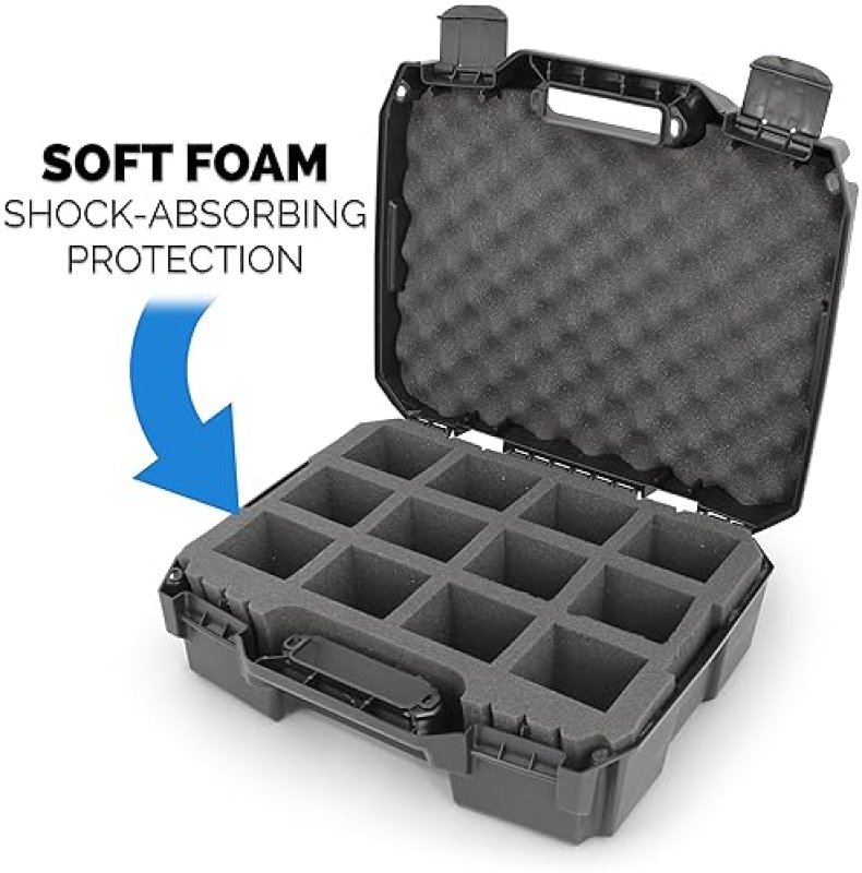CASEMATIX TRADING CARD STORAGE BOX FITS 450 TOPLOADERS OR 100 ONE TOUCH HOLDERS, 12 DIVIDERS