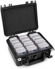 CASEMATIX WATERPROOF GRADED COIN CASE FOR 40 PCGS NGC SLABS, CUSTOM FOAM COIN STORAGE BOX FOR COLLECTORS
